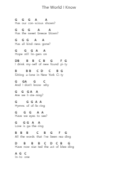 The World I Know Klavierbuchstaben-Noten von Collective Soul - Arr.Trutor Hubno