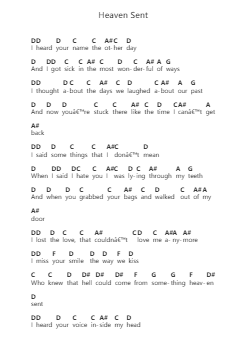 Heaven Sent Piano letter notes by Front Porch Step - Arr.Woolfwoolf Hartesopp