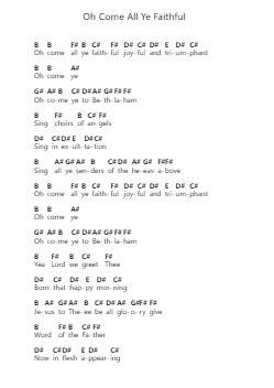 Oh Come All Ye Faithful पियानो पत्र नोट्स द्वारा Twisted Sister - Arr.Belllas Priestsopp