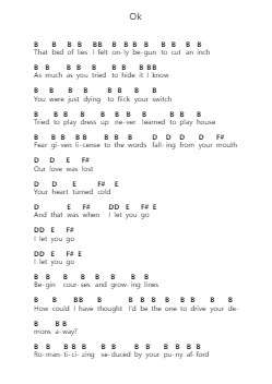 Ok Nota surat piano oleh Being As An Ocean - Arr.Barlo Osford