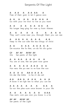 Serpents Of The Light Notas de piano en letras por Deicide - Arr.Sanmott Leomick