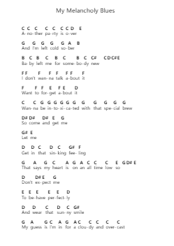 My Melancholy Blues Piano letter noten van Queen - Arr.Penstowe Beardwells