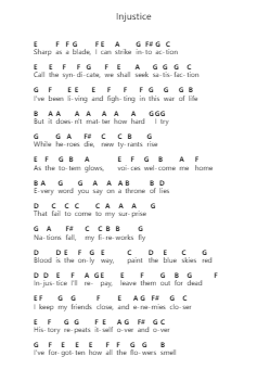Injustice 钢琴字母谱由 CG5 - 编曲 Stilhan Dalter