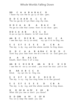 Whole Worlds Falling Down Catatan huruf piano oleh Ozzy Osbourne - Arr.Haleale Quildy