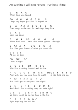 An Evening I Will Not Forget - Furthest Thing Piano letter noten van Dermot Kennedy - Arr.Trollstal