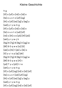 Kleine Geschichte (A Short Story) in C Major