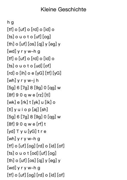 Kleine Geschichte (A Short Story) in C Major