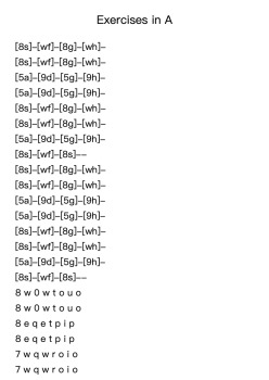 Exercises in A