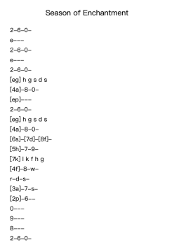 Season of Enchantment Music Sheet 13