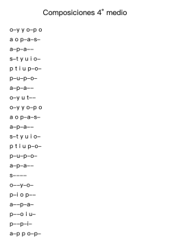 Composiciones 4° medio
