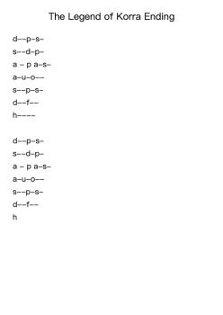 The Legend of Korra Ending