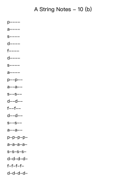 A String Notes - 10 (b)