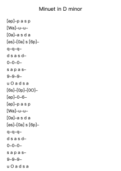 Minuet in D Minor