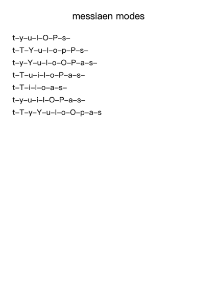 messiaen modes