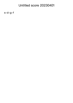 Untitled score 20230401