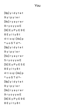 You