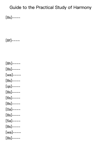 Guide to the Practical Study of Harmony, Op. 2