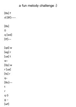 a fun melody challenge :)