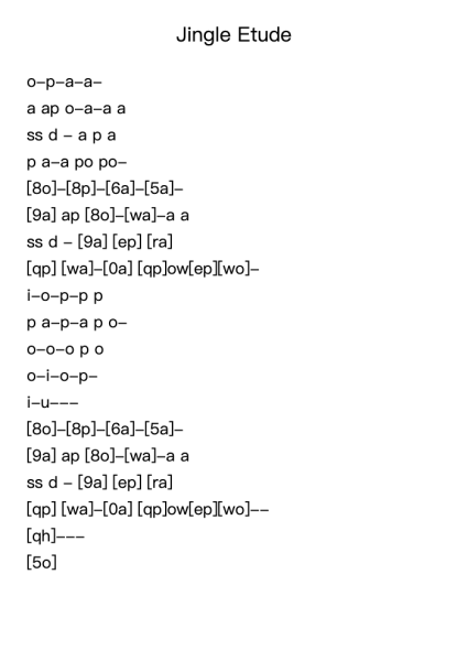 Jingle Etude
