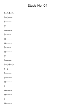 Etude No. 04