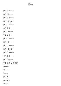 One