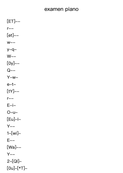 examen piano