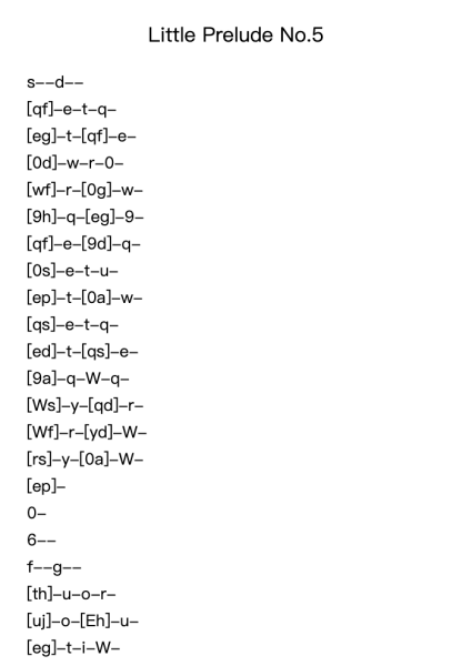 Little Prelude No.5