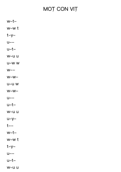 MỘT CON VỊT