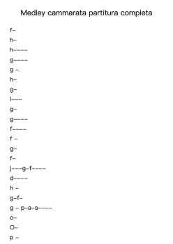 Medley cammarata partitura completa