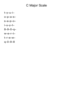 C Major Scale