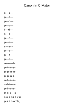 Canon in D Major