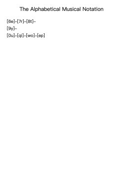 The Alphabetical Musical Notation