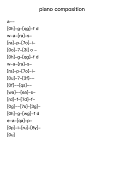 piano composition