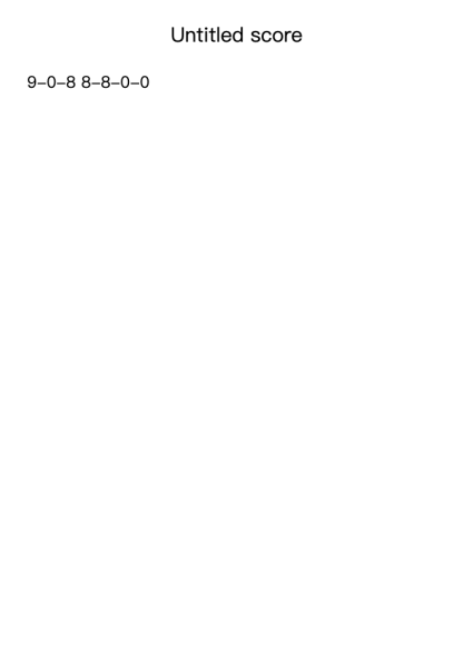 Untitled score