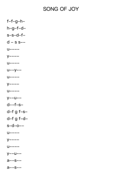 SONG OF JOY