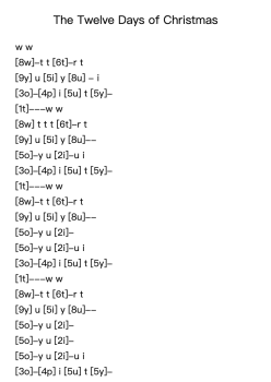 The Twelve Days of Christmas