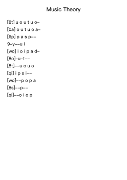 Music Theory