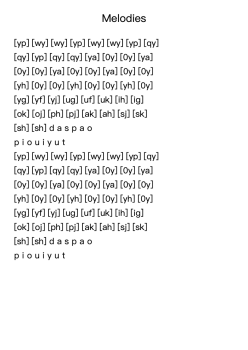 Melodies