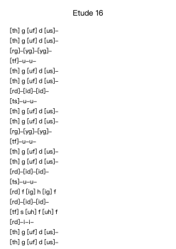 Etude 16