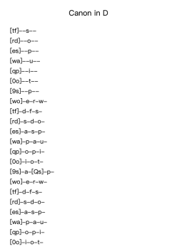 Canon in D Major, Pachelbel's Canon