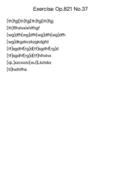 Exercise Op. 821 No. 37