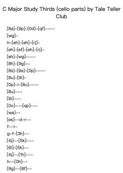 C Major Study Thirds