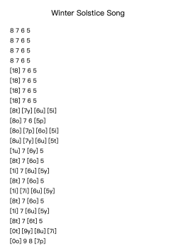 For Children, Vol. 1, Nr. 38 - Winter Solstice Song, Sz. 42