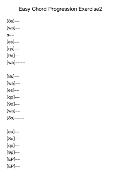 Easy Chord Progression Exercise2