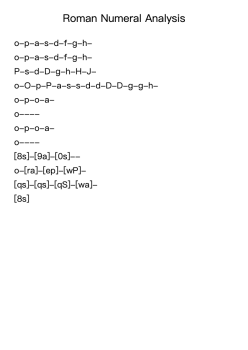 Roman Numeral Analysis