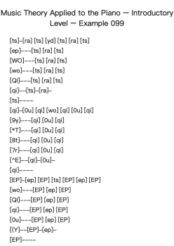 Music Theory Applied to the Piano – Introductory Level – Example 099
