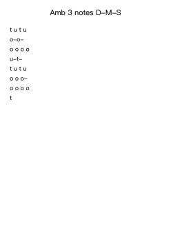 Amb 3 notes D-M-S