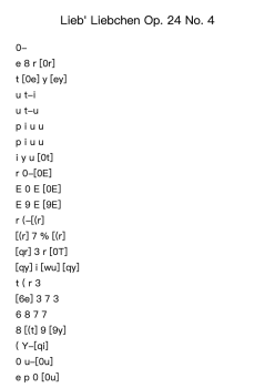 Lieb' Liebchen, leg's Händchen Op. 24 No. 4