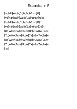 Exercise in F