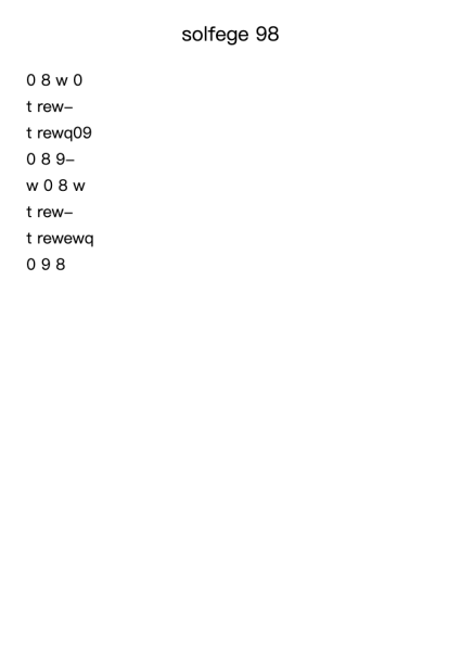 solfege 98